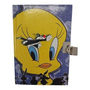 Warner Bros 1998 Vintage Looney Tunes Tweety Bird Diary 6.75"x 4.75 PRE-OWNED